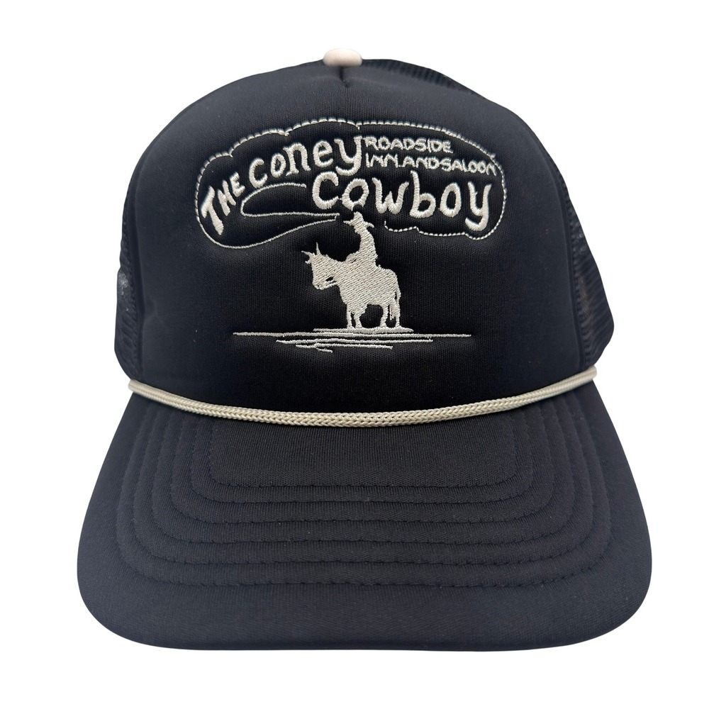 Coney Island Picnic The Coney Cowboy Trucker Hat Black Snapback Mesh Cap
